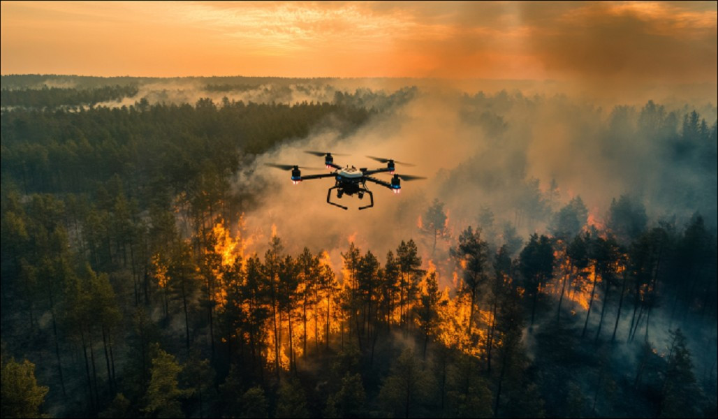 Việc tích hợp AI cho thấy công nghệ đang trở thành đồng minh đắc lực trong bảo vệ con người trước thiên tai khốc liệt. (Ảnh: Azilen Technologies)