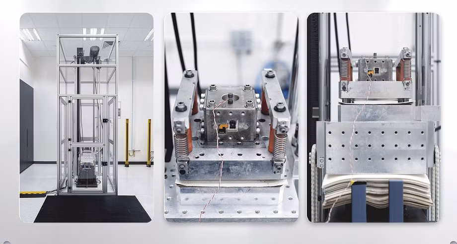 Tại đây, các mô-đun camera liên tục bị quăng quật, chịu sốc cơ học mạnh hơn nhiều so với những cú rơi thông thường của người dùng.