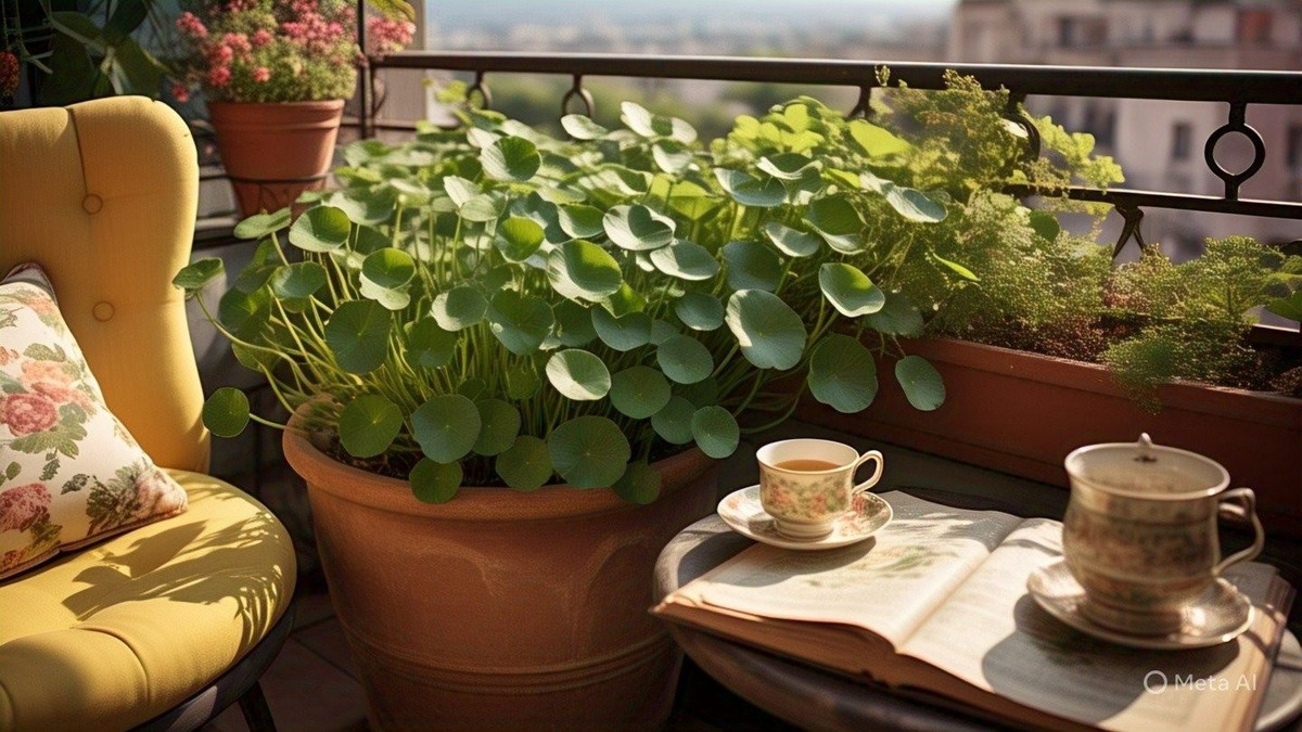 2. Cỏ đồng tiền: Lá tròn hút tài, nâng cao tinh thần. Hình dáng lá tròn như đồng tiền cổ tượng trưng tài lộc, sung túc, thịnh vượng. Màu xanh mát mắt giúp giảm căng thẳng, mỏi mệt.