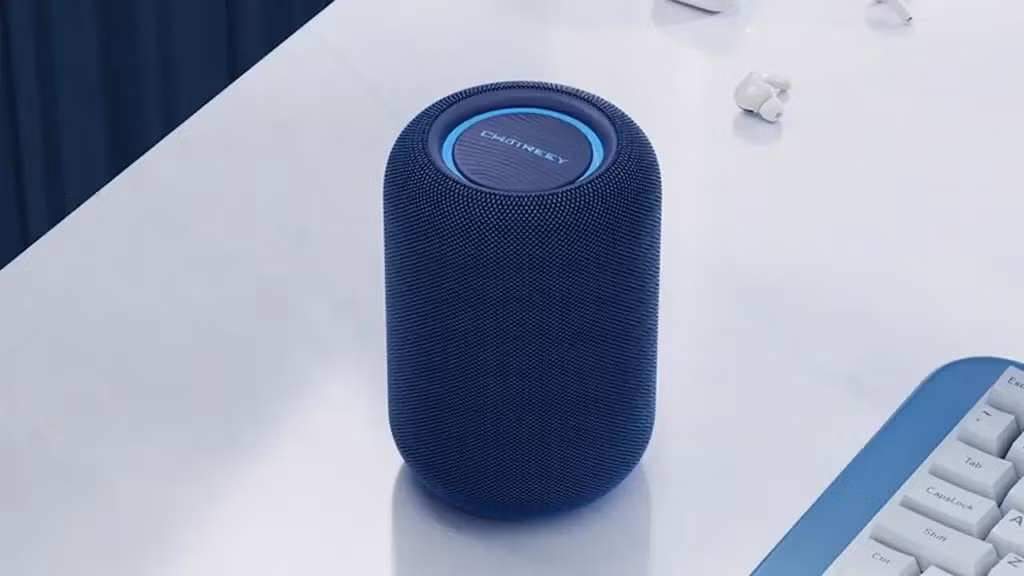 Thiết kế cao 16,7 cm, đường kính 11,2 cm giúp EX1 dễ dàng đặt trên bàn làm việc, vừa gọn gàng vừa thẩm mỹ.