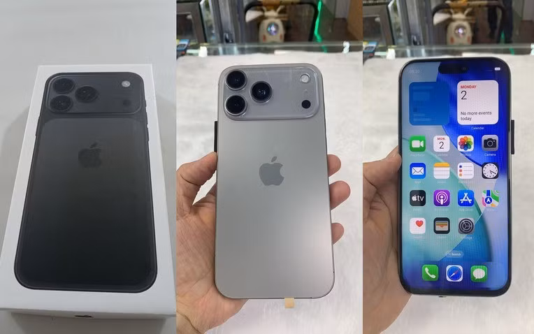 Tuy nhiên, bản nhái iPhone 17 Pro đã nhanh chân lên kệ, sao chép gần trọn vẹn ngoại hình. (Ảnh: X)