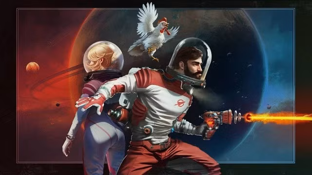 4. Breathedge 2 đưa người chơi du hành không gian, đáp xuống hành tinh với hệ sinh thái riêng biệt.