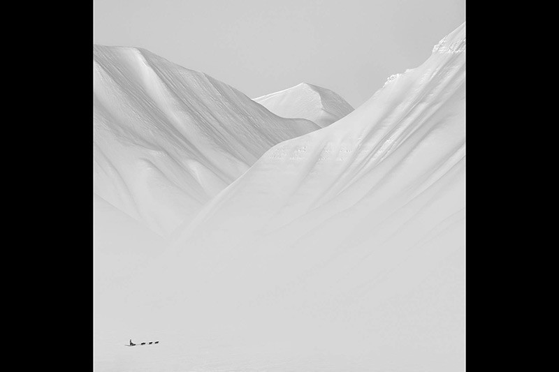 Nhiếp ảnh gia Patrick Ems (Thụy Sĩ) với ảnh “Sự im lặng Bắc cực 5” – Giải hạng mục Tối giản.