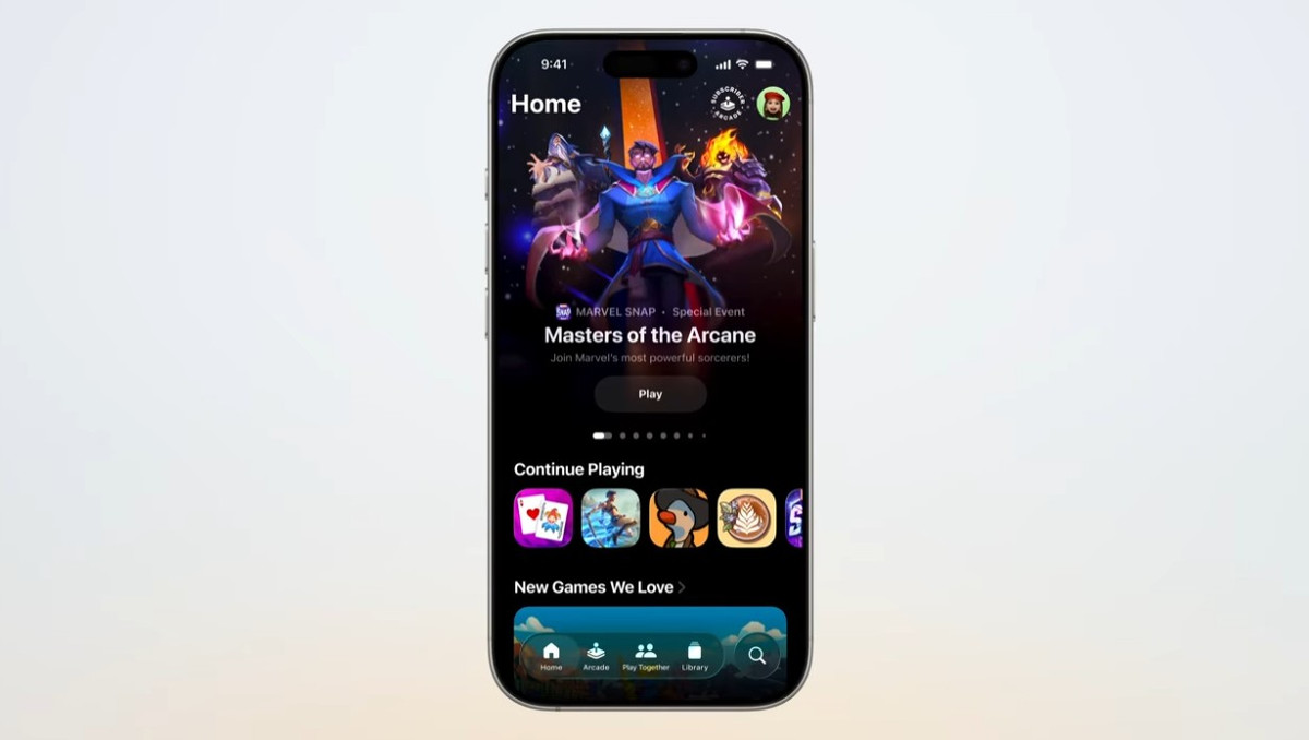 Trang chủ của ứng dụng được cá nhân hóa theo sở thích, giúp gợi ý game phù hợp và sự kiện đáng chú ý.