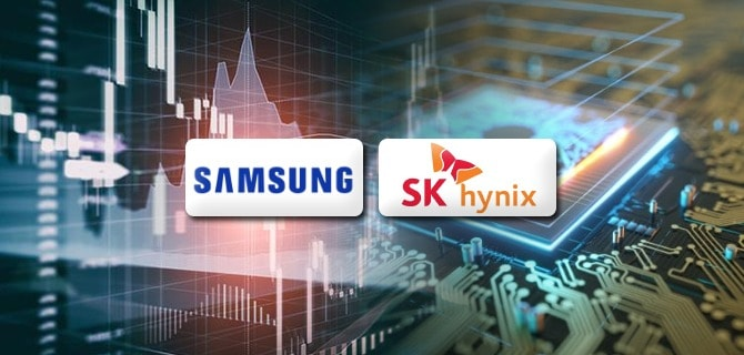 Samsung Electronics và SK Hynix mất hơn 200 tỷ USD vốn hóa chỉ trong một phiên.