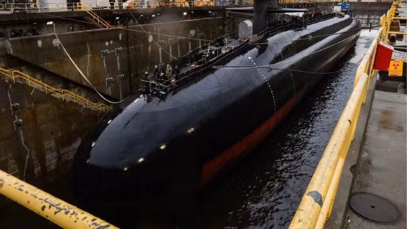 Tên lửa Trident có tầm bắn lên tới 11.000 km và bay với tốc độ siêu vượt âm, mang sức hủy diệt kinh hoàng.(Ảnh: Giáo dục thời đại)