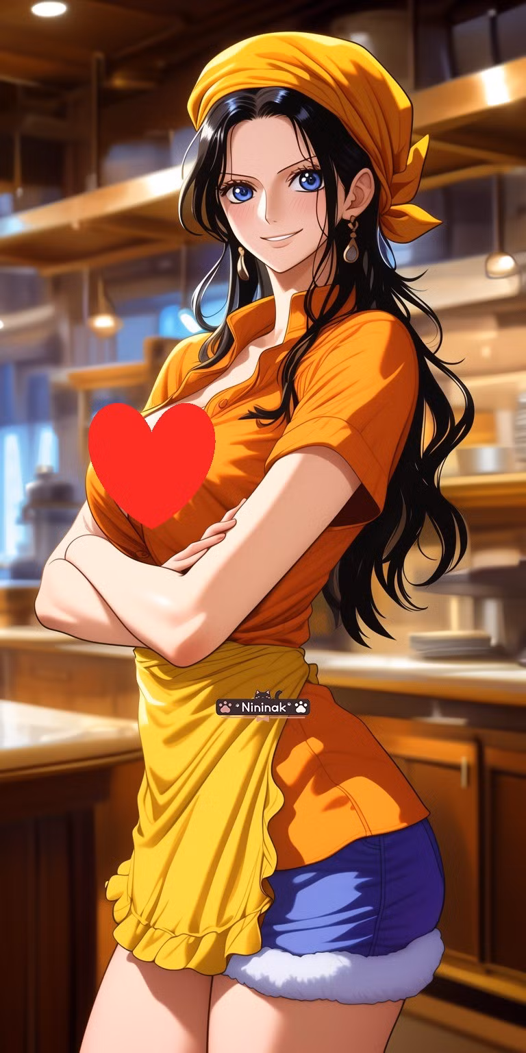 Từ lớp ren, nơ cài đến tạp dề trắng, mọi yếu tố đặc trưng của phong cách hầu gái đều được AI tái hiện sống động.