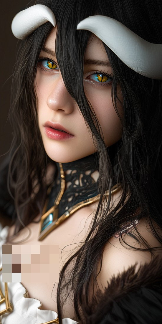 Từ mái tóc đen bồng bềnh đến làn da trắng sứ, từng chi tiết đều được tái hiện đầy nghệ thuật.(Ảnh: gamek)