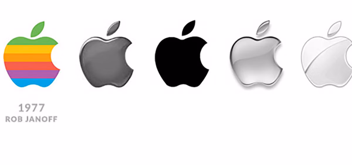 Logo “trái táo cắn dở” được Rob Janoff thiết kế năm 1977 theo yêu cầu của Steve Jobs với chi tiết vết cắn để phân biệt với quả cherry.