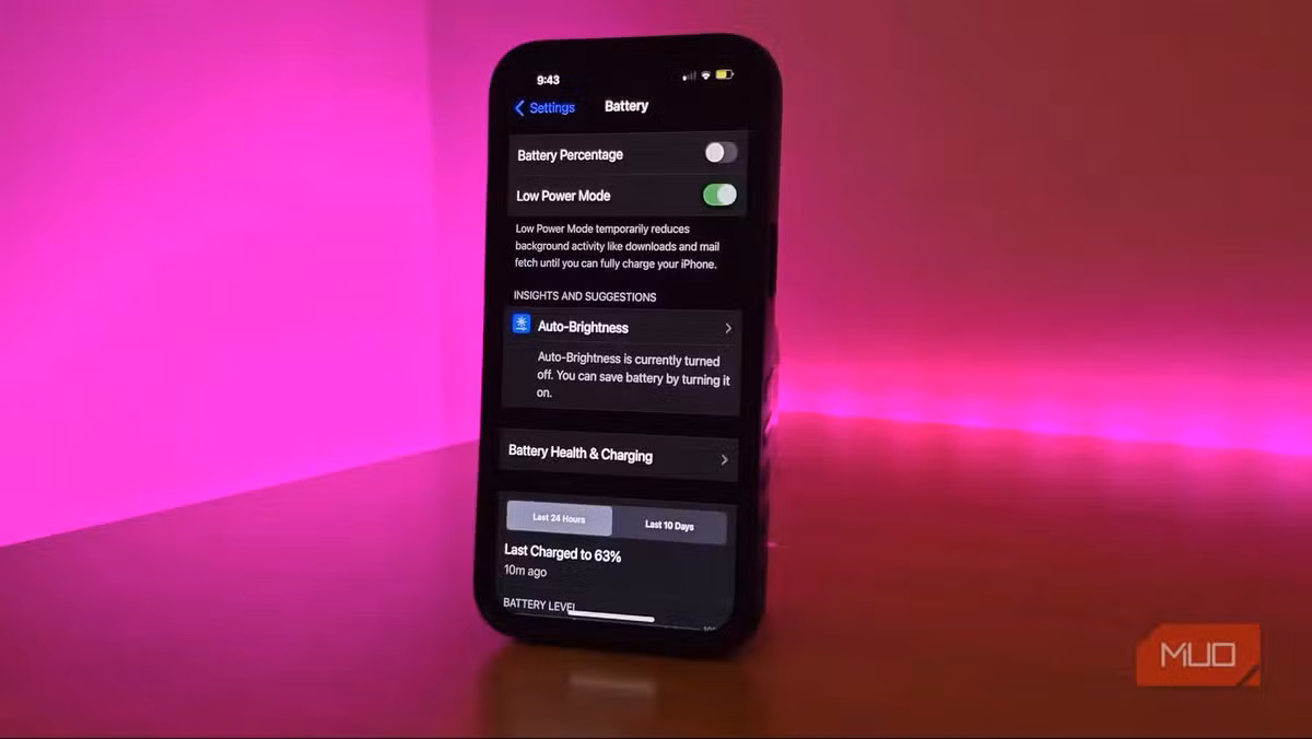Duy trì Chế độ nguồn điện thấp thường xuyên giúp giảm tiêu hao năng lượng.(Ảnh: MUO)