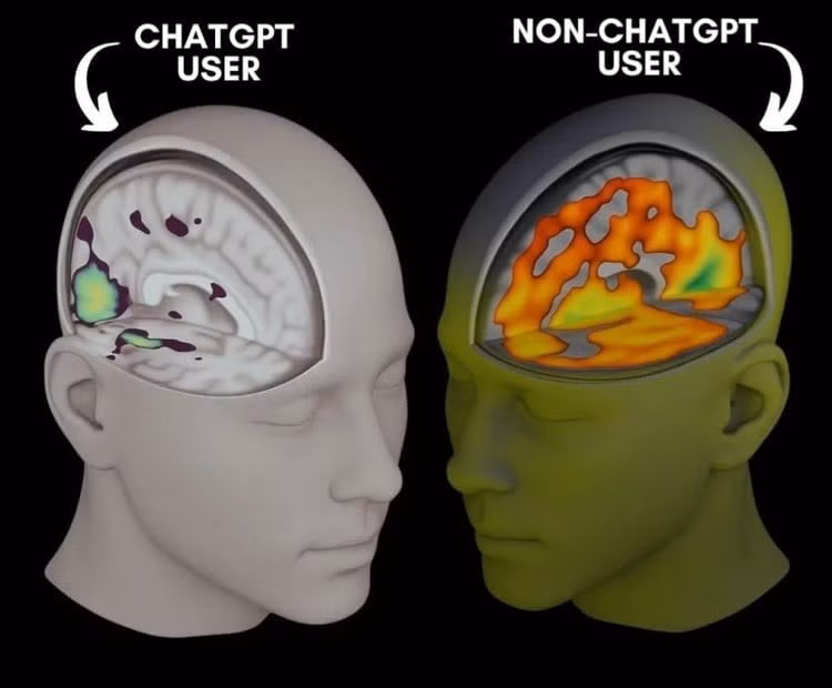 Não bộ của họ hoạt động kém hơn, ít sáng tạo hơn và ghi nhớ nội dung bài viết cũng tệ hơn các nhóm còn lại.