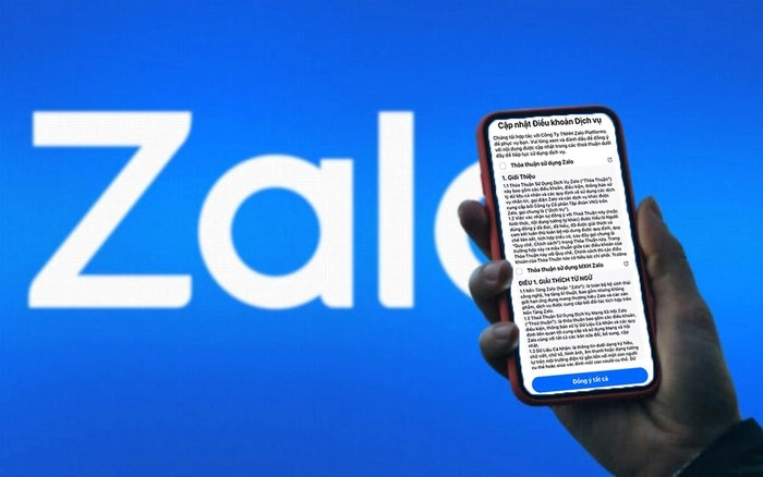 Trong trường hợp người dùng không chấp nhận Điều khoản sử dụng, Zalo cho biết họ không có cơ sở pháp lý để tiếp tục cung cấp dịch vụ và buộc phải xóa dữ liệu.