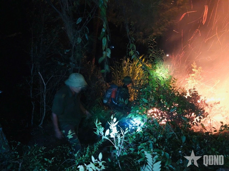 Xuyên đêm, hơn 400 người tham gia khống chế đám cháy tại xã Tân Châu, tỉnh Nghệ An.