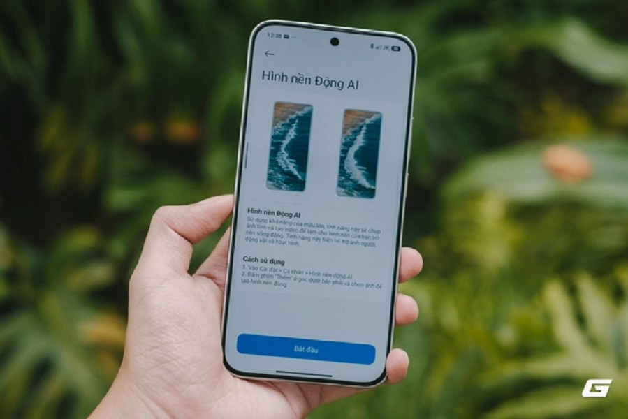 Ở mảng cá nhân hóa, AI tạo hình nền động mang lại trải nghiệm sáng tạo mới mà không ảnh hưởng đến hiệu năng chung. (Ảnh: Genk)