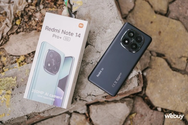 3. Redmi Note 14 Pro+ 5G gây ấn tượng với camera 200MP và sạc siêu nhanh 120W chỉ trong 20 phút. (Ảnh: Webuy)