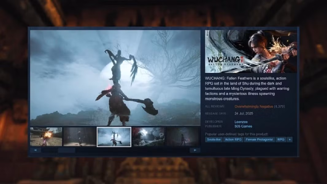 Game chinh phục người chơi bằng đồ họa đẹp, phong cách Soulslike và bối cảnh Trung Hoa cuối triều Minh.