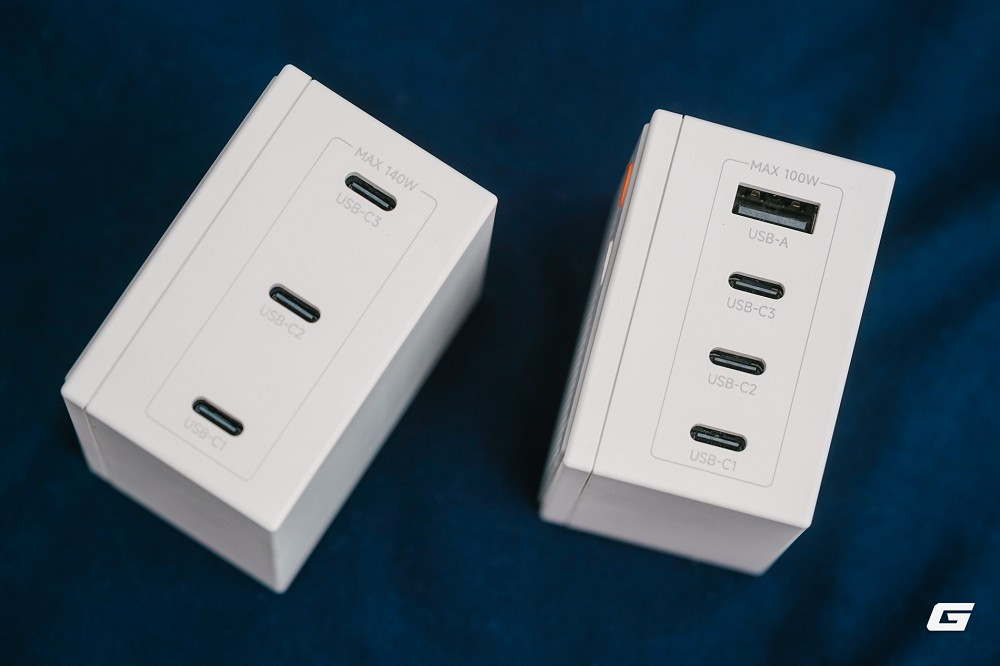 Pixel 100 có ba cổng USB-C và một USB-A, phù hợp người dùng nhiều thiết bị cũ mới.(Ảnh: Genk)