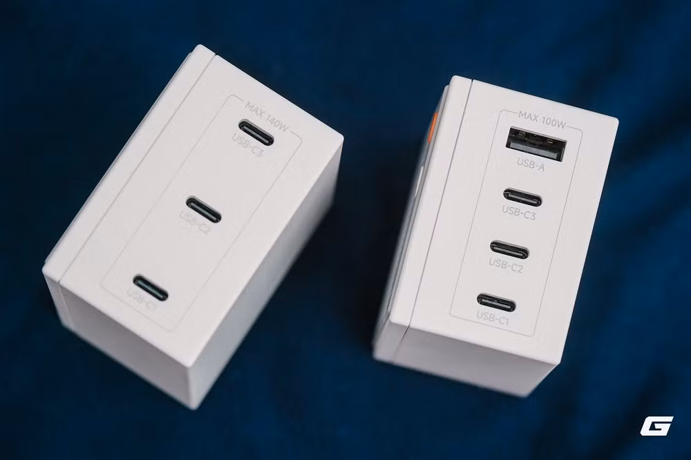 Pixel 100 có ba cổng USB-C và một USB-A, phù hợp người dùng nhiều thiết bị cũ mới.(Ảnh: Genk)