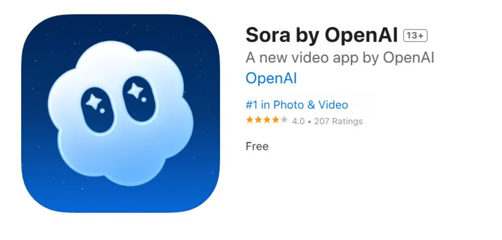 Chỉ vài ngày sau khi ra mắt, ứng dụng này đã leo lên vị trí số 1 trên App Store Mỹ, cho thấy sức hút khổng lồ của video do AI tạo ra.