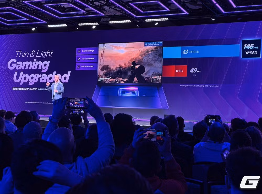 Điều này khiến ranh giới giữa laptop mỏng nhẹ và laptop chơi game ngày càng mờ nhạt, đặc biệt khi hiệu năng trên watt được cải thiện rõ rệt. (Ảnh: Genk)