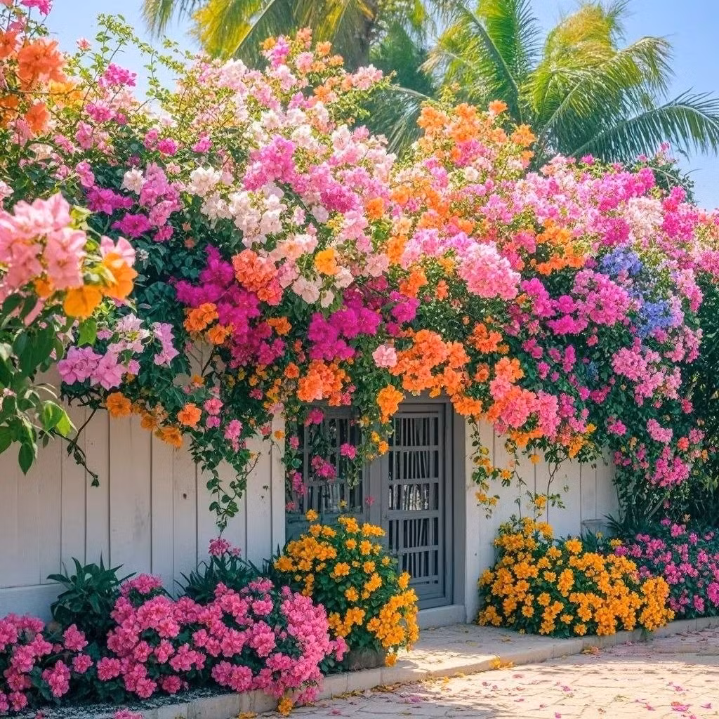 Cắt tỉa đúng, hoa nở dày đặc như mưa rơi: Loại bỏ cành yếu, cắt cành cũ, tỉa gọn sau mỗi đợt hoa tàn sẽ giúp cây bung hoa mới nhanh hơn, đẹp hơn.