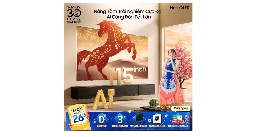 Trước Tết, thị trường đã hoàn thiện đầy đủ các dòng TV chủ lực, giúp người mua dễ dàng so sánh và chọn đúng công nghệ phù hợp nhu cầu.