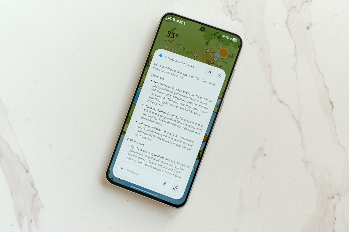 Cuối cùng, AI Gemini gợi ý dáng chụp, góc quay độc đáo để bạn luôn có ý tưởng sáng tạo mới.