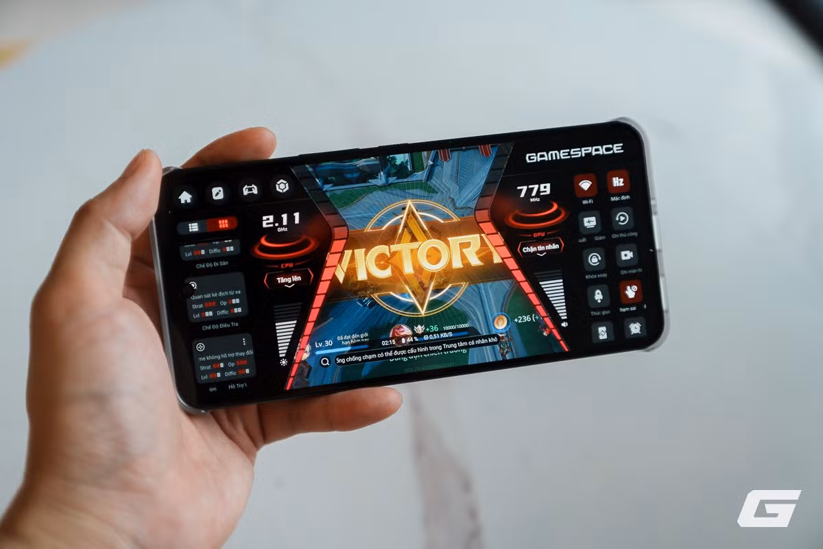 Hệ thống loa kép và bộ công cụ tối ưu game đi kèm mang lại trải nghiệm sống động, tăng tính cạnh tranh trong từng trận đấu.(Ảnh: Genk)