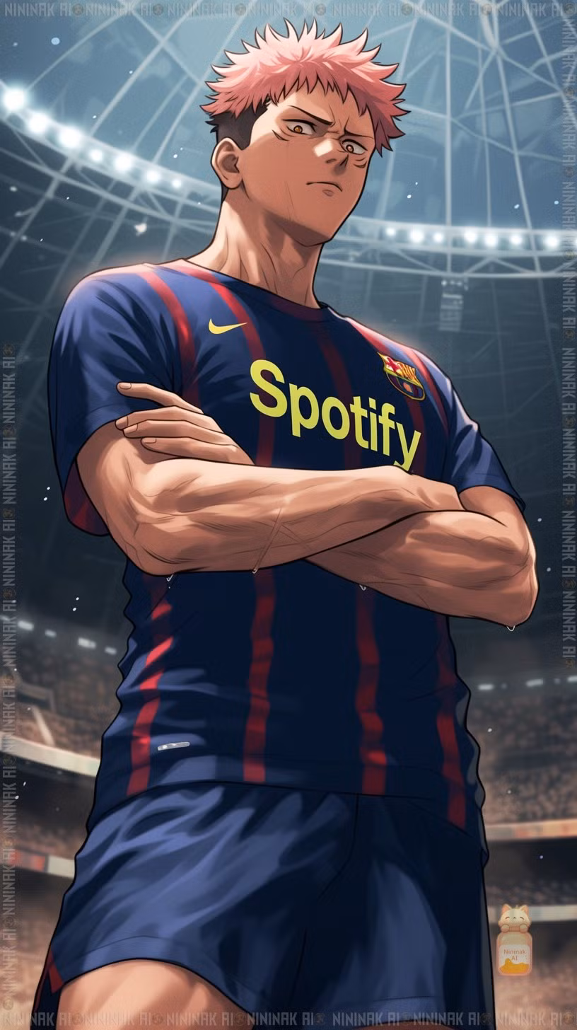 AI tiếp tục gây sốt khi tái hiện các nhân vật anime nổi tiếng dưới hình dạng cầu thủ bóng đá chuyên nghiệp.