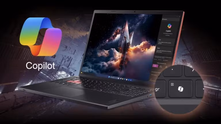 Tích hợp phím Copilot PC giúp khai thác sức mạnh AI của Windows, tăng hiệu quả sáng tạo và làm việc.(Ảnh: Phụ nữ số)