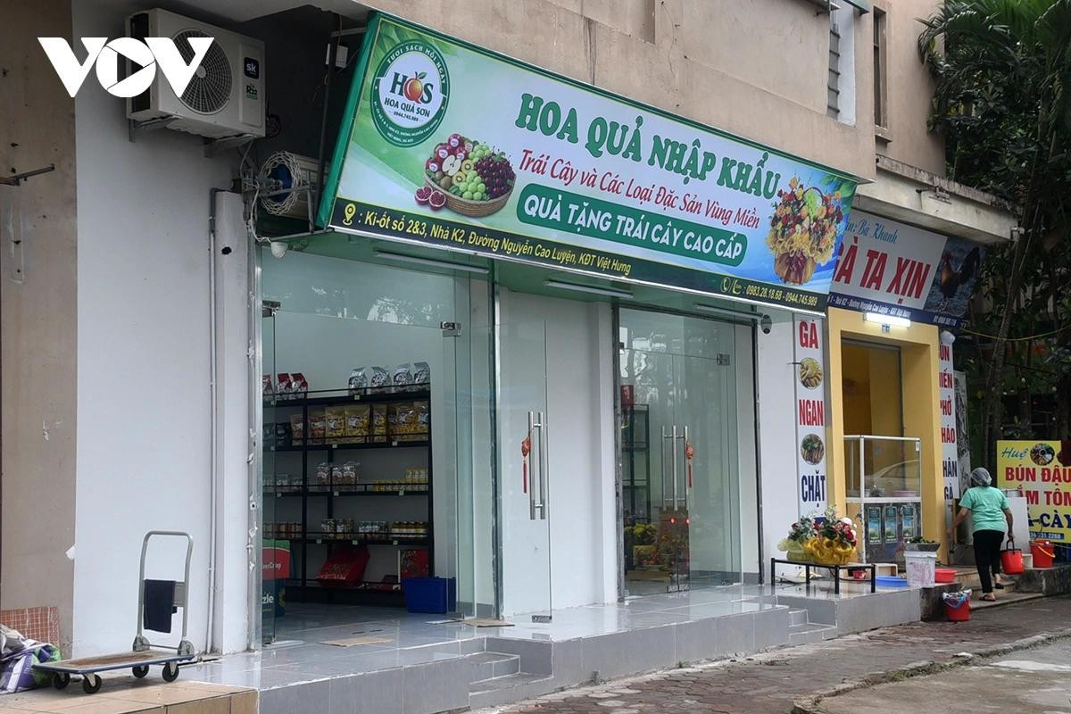 Các ki-ốt sau khi được người dân thuê đã hồi sinh trở lại.