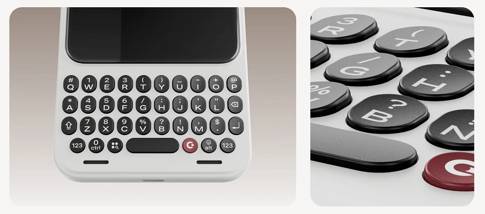 Điểm nhấn lớn nhất là bàn phím QWERTY vật lý có đèn nền, hỗ trợ cảm ứng cuộn nội dung, đi kèm đèn Signal đổi màu để nhận biết thông báo mà không cần bật màn hình.