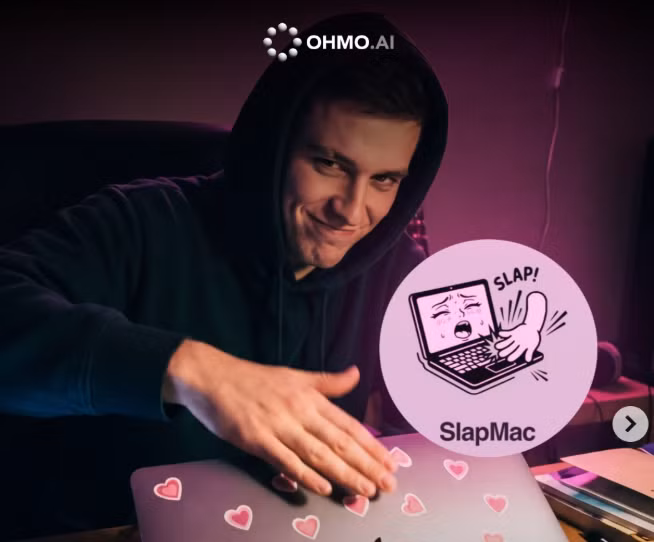 Chỉ sau 3 ngày, SlapMac đạt hơn 7.000 lượt cài đặt và mang về 5.000 USD cho tác giả. (Ảnh: OHMO.AI)