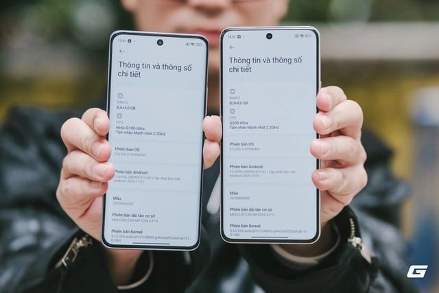 Phiên bản cao cấp nhất dùng chip Snapdragon 7s Gen 4, pin lên tới 6.580mAh và sạc nhanh HyperCharge 100W.(Ảnh: Genk)