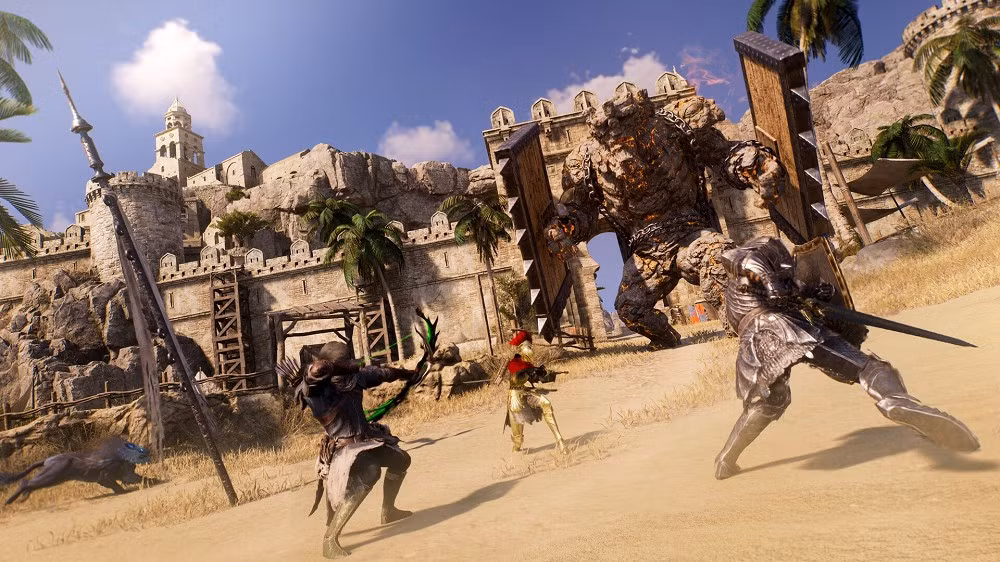 Các bang hội có thể tổ chức những trận chiến hàng trăm người, chiếm pháo đài và tài nguyên trong thế giới mở rộng lớn.