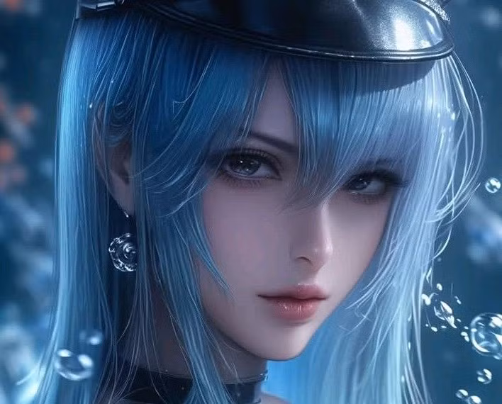 Khí chất uy quyền cùng nét đẹp chết người của Esdeath hiện lên mạnh mẽ.