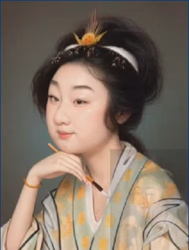 Kết quả khiến người xem bất ngờ khi gương mặt Dương Quý Phi hiện lên tròn đầy, dịu dàng và sống động hơn mọi phiên bản điện ảnh trước đây.