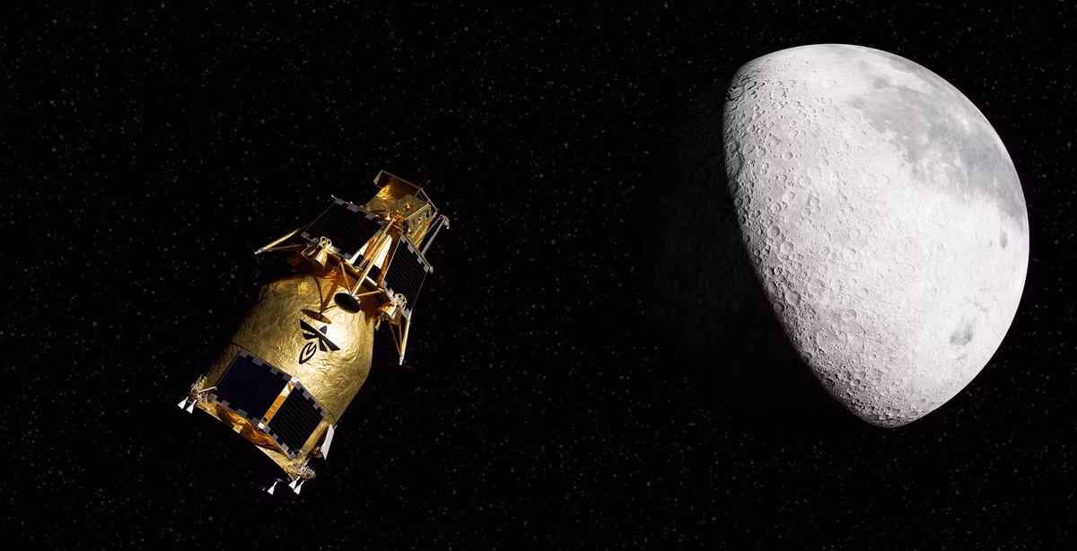 Tàu Blue Ghost II sẽ hỗ trợ chuẩn bị cho sứ mệnh LCRT bằng cách đưa thiết bị đo sóng LuSEE Night lên Mặt Trăng.(Ảnh: Firefly Aerospace)