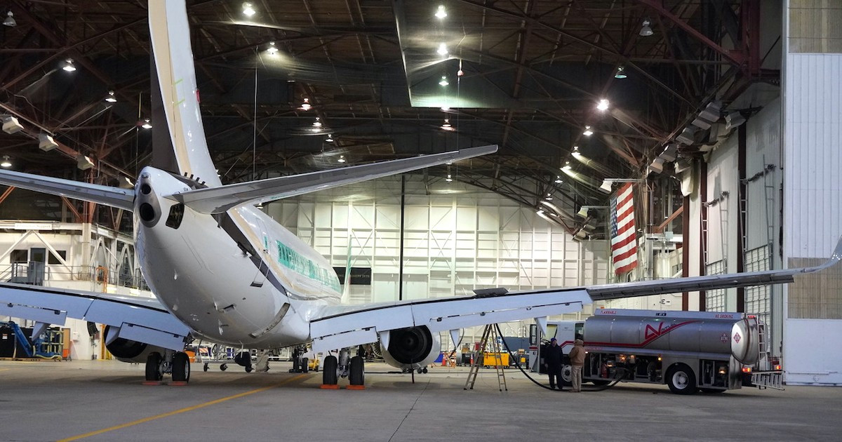 Chuyến đi lần này của RAT55 được cho là có thể liên quan đến công ty King Aerospace, đơn vị từng bảo trì các thiết bị quân sự tối mật.(Ảnh: King Aerospace)