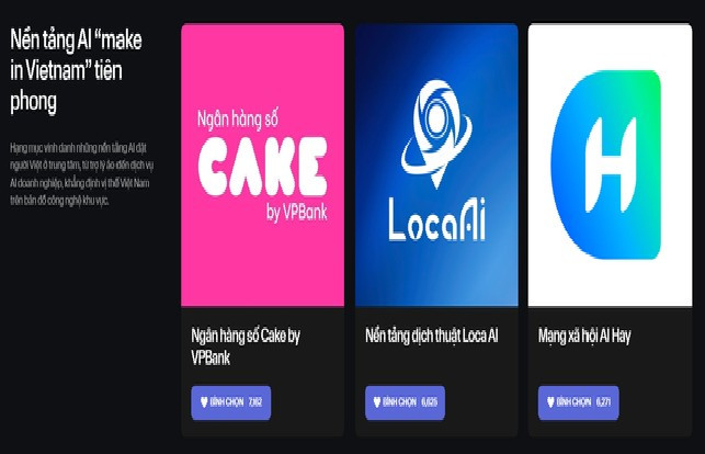 Cuộc đua “thế chân vạc” AI Việt đang nóng lên với ba cái tên: Loca AI, Cake by VPBank và AI Hay.