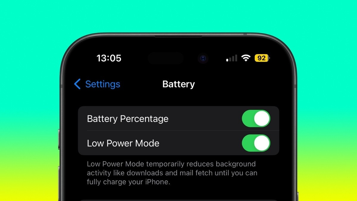 Tự động hóa trong Phím tắt có thể giữ Low Power Mode hoạt động liên tục.