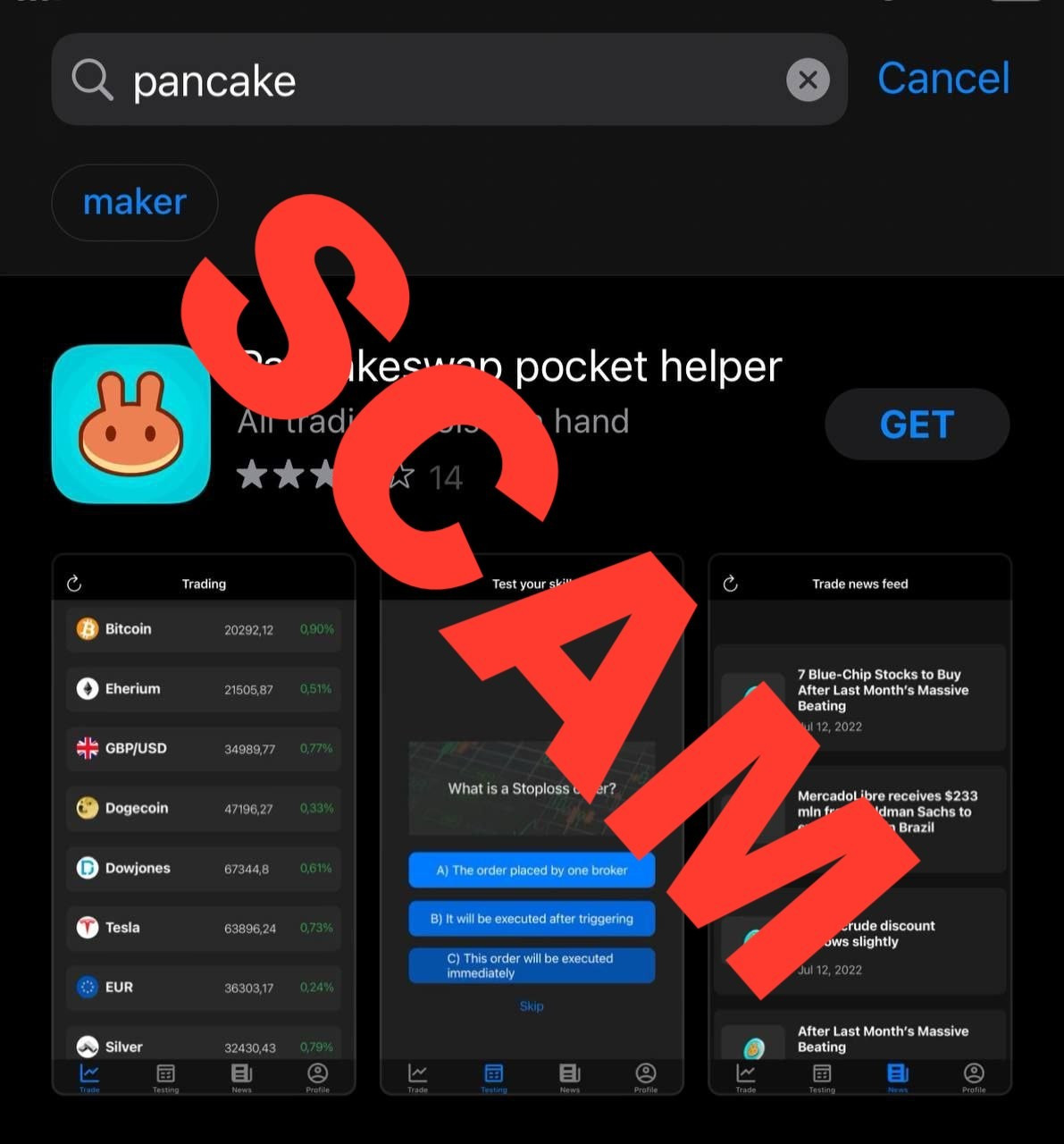 Các ứng dụng độc hại này thường chèn URL điều khiển vào chính sách quyền riêng tư và được phát hành bởi nhiều tài khoản khác nhau để né phát hiện.(Ảnh: X)