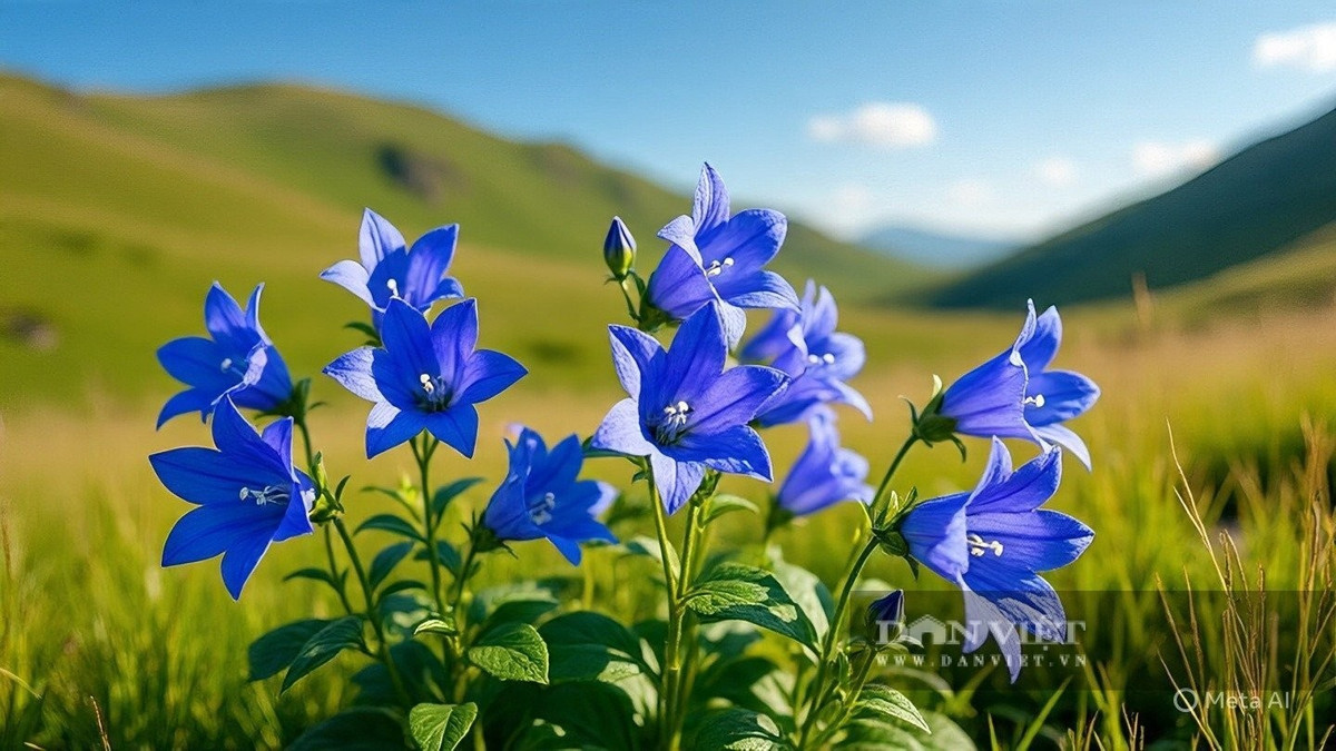  Hoa như chuông nhỏ rung lên trong gió mát Những bông hoa nhỏ nhắn, hình chuông, mọc thành cụm trên thân mảnh mai, rung rinh theo gió, tạo nên bản nhạc êm ái và cảnh sắc lãng mạn đến say lòng.