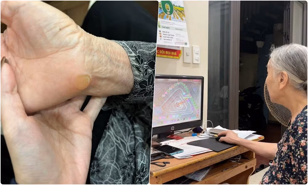 Đôi tay đã quen căn chỉnh từng viên bi, phản xạ nhanh nhạy khiến nhiều game thủ trẻ cũng phải nể phục.