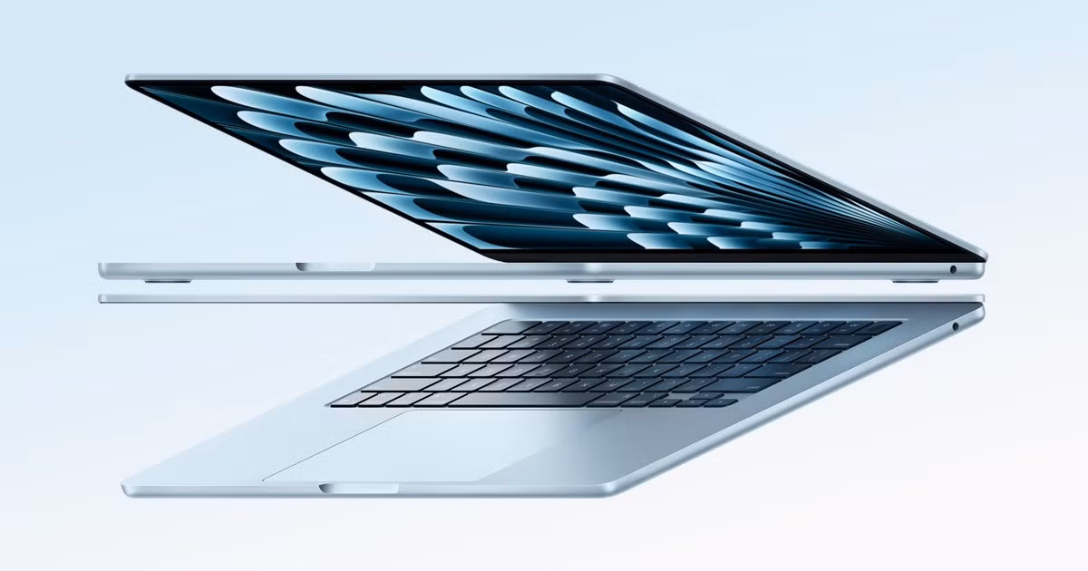 Chiếc MacBook Air 15 inch vẫn giữ được thiết kế mỏng nhẹ và mức giá phải chăng, phù hợp với sinh viên yêu cầu đa nhiệm cơ bản.