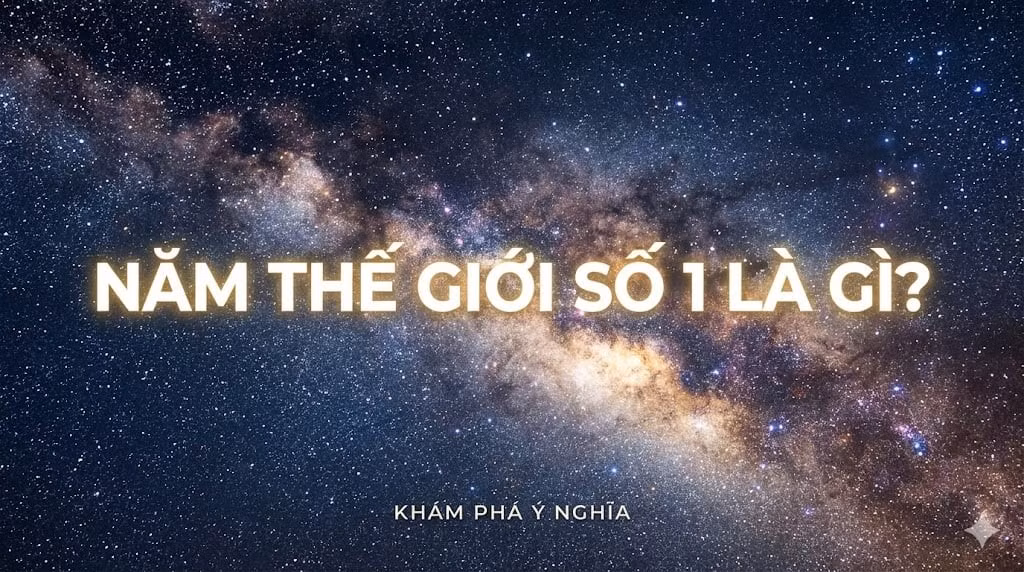Năm Thế giới số 1 được cho là bắt đầu năng lượng mới từ ngày 01/10/2025 (sau khi năm số 9 – 2025 kết thúc chu kỳ) và kéo dài đến ngày 30/09/2026, đánh dấu chu kỳ 9 năm mới.