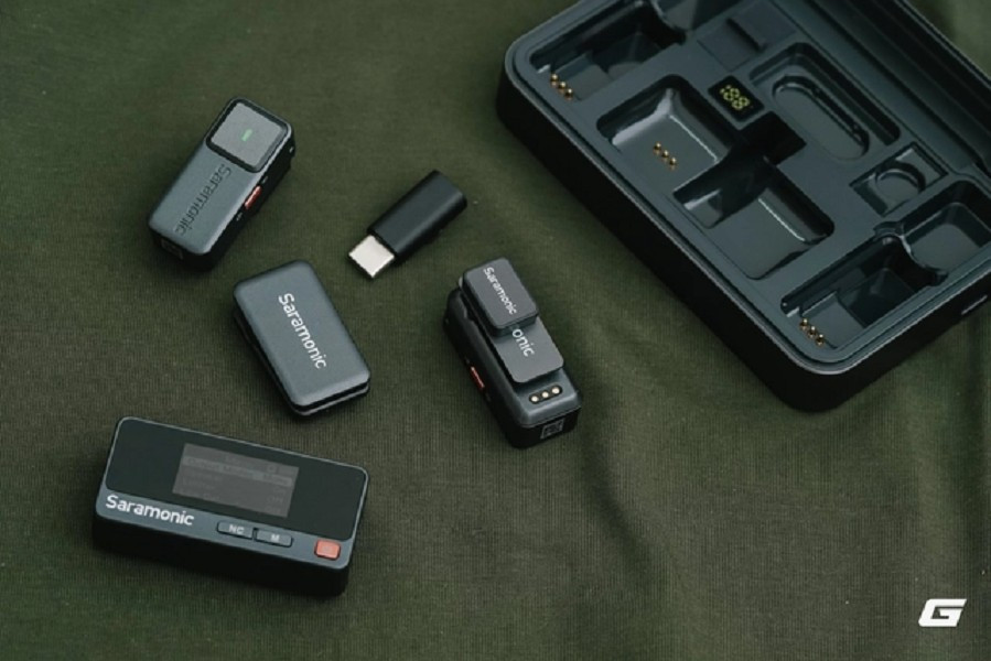 Bộ mic này có thiết kế gọn nhẹ, dễ sử dụng, chỉ cần cắm vào là hoạt động, không cần app, không cần kỹ thuật hậu kỳ phức tạp.(Ảnh: Genk)