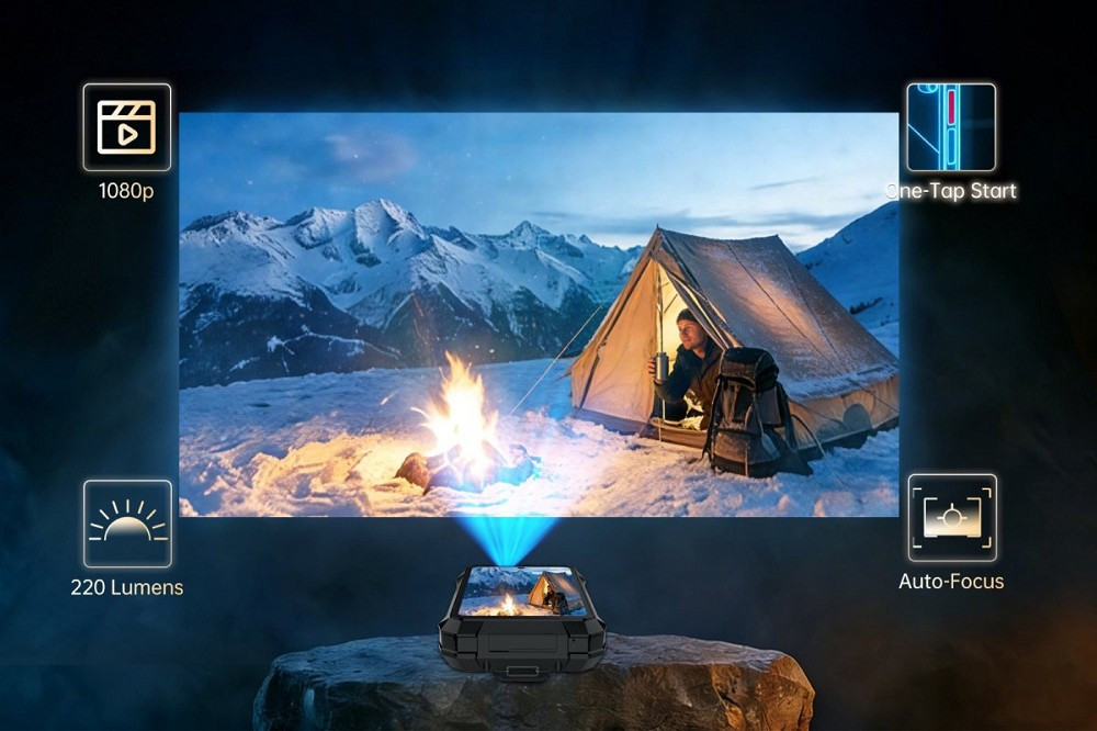 Ở mặt lưng, Tank X còn tích hợp đèn LED cắm trại công suất lên tới 1.200 lumens, đủ chiếu sáng trong nhiều tình huống ban đêm.