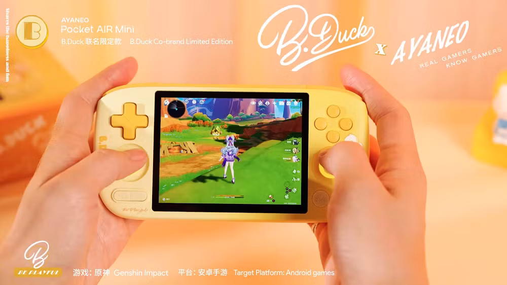 Pocket Air Mini chạy Android 11 với giao diện tùy chỉnh cho game retro.