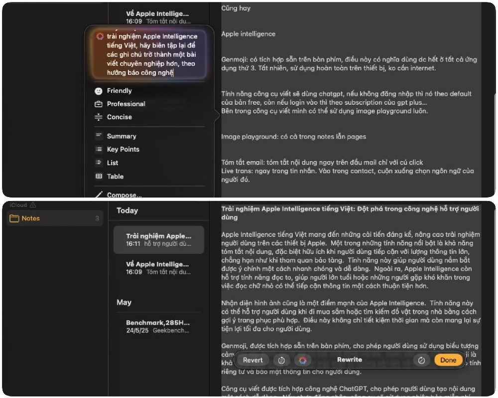Công cụ viết thông minh tích hợp ChatGPT, xử lý nhanh các tác vụ như viết lại, kiểm tra chính tả, tóm tắt hoặc sáng tạo nội dung.